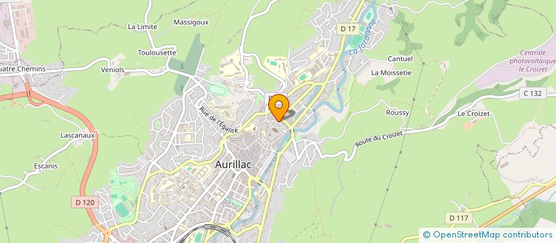 localisation de l'entreprise MADAME CATHERINE LABORIE à AURILLAC