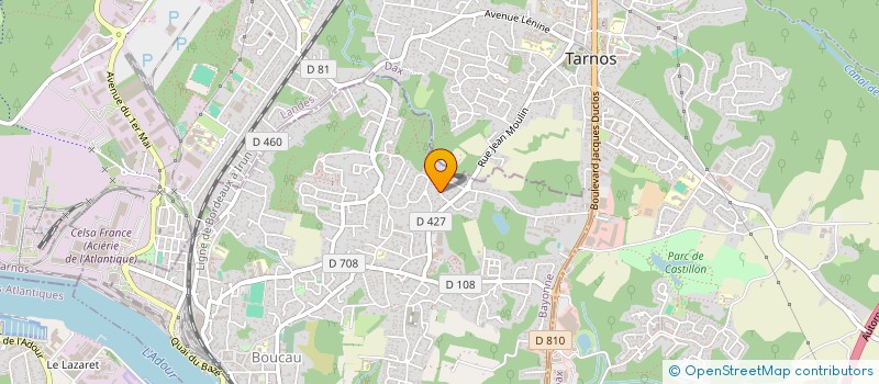 localisation de l'entreprise MADAME CATHERINE LABOURDETTE  BOUCAU