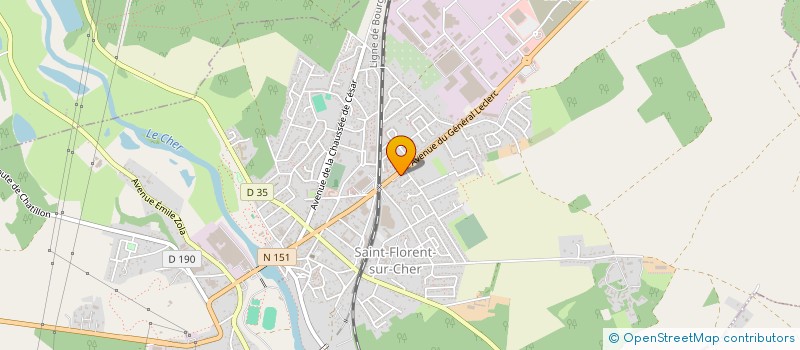 localisation de l'entreprise MADAME CATHERINE LABROUSSE  SAINT-FLORENT-SUR-CHER