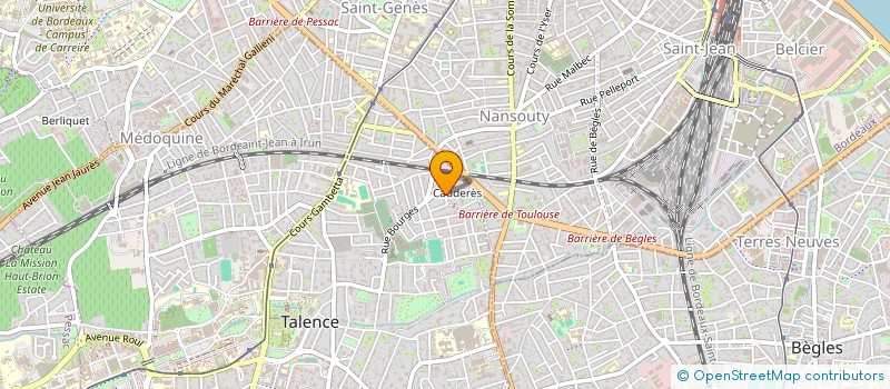 localisation de l'entreprise MADAME CATHERINE LADET  TALENCE