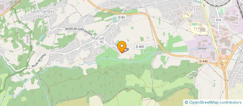 localisation de l'entreprise MADAME CATHERINE LADEVIE  MARSAT