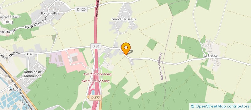 localisation de l'entreprise MADAME CATHERINE LAFONT  SOUPPES-SUR-LOING