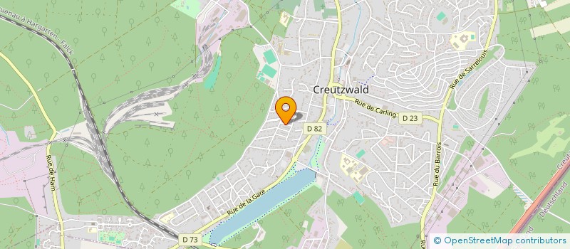 localisation de l'entreprise MADAME CATHERINE LAGANA  CREUTZWALD