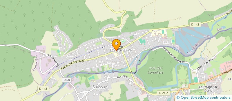 localisation de l'entreprise MADAME CATHERINE LAGRANGE  EZY-SUR-EURE