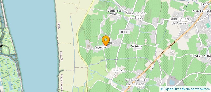 localisation de l'entreprise MADAME CATHERINE LALLOT  SAINT-GENES-DE-BLAYE