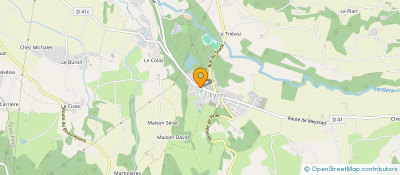 localisation de l'entreprise MADAME CATHERINE LALOY  EYZIN-PINET