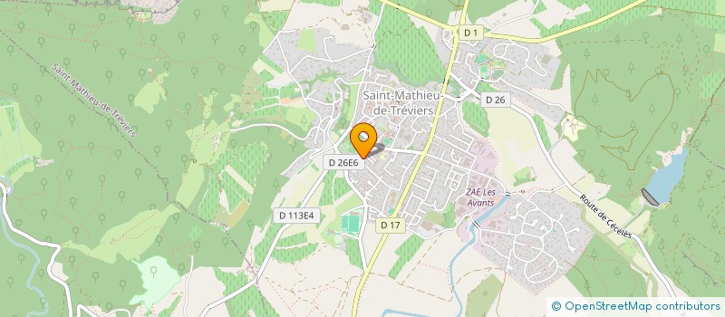 localisation de l'entreprise MADAME CATHERINE LAMAILLOUX  SAINT-MATHIEU-DE-TREVIERS