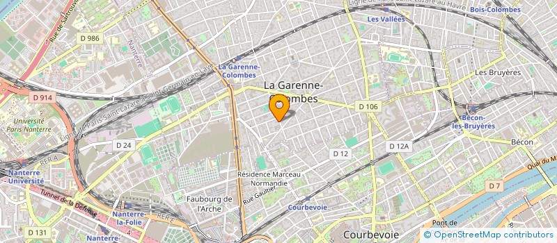 localisation de l'entreprise MADAME CATHERINE LAMARSAUDE à LA GARENNE-COLOMBES