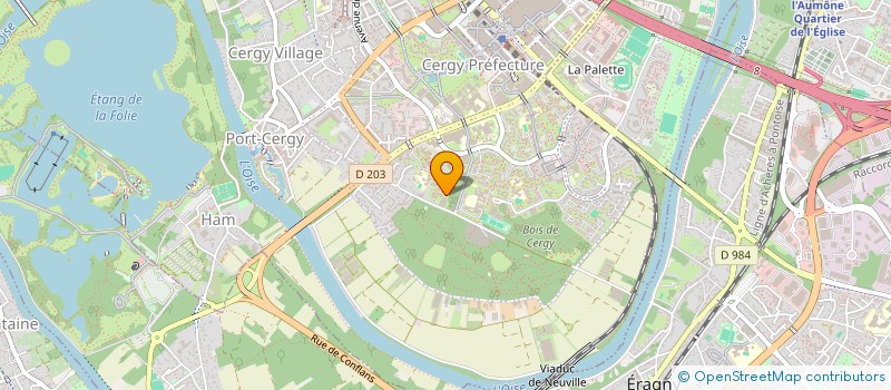 localisation de l'entreprise MADAME CATHERINE LAMOUILLE  CERGY