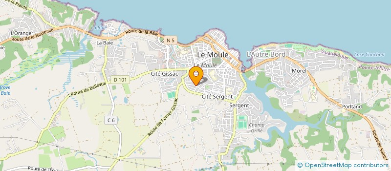 localisation de l'entreprise MADAME CATHERINE LAMOUR à LE MOULE