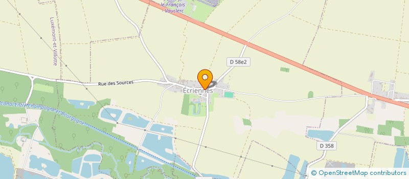 localisation de l'entreprise MADAME CATHERINE LAMOUROUX  ECRIENNES