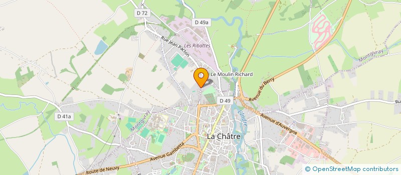 localisation de l'entreprise MADAME CATHERINE LAMY à MONTGIVRAY