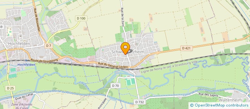 localisation de l'entreprise MADAME CATHERINE LANGENFELD  SCHWINDRATZHEIM