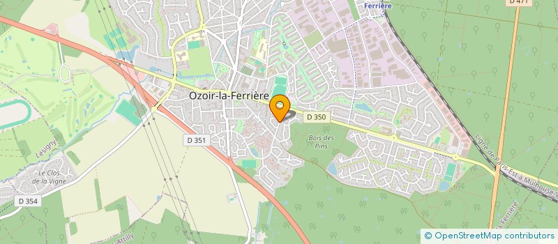 localisation de l'entreprise MADAME CATHERINE LANGLOIS  OZOIR-LA-FERRIERE