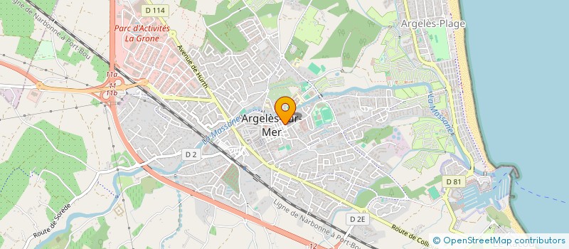 localisation de l'entreprise MADAME CATHERINE LANUSSE  ARGELES-SUR-MER