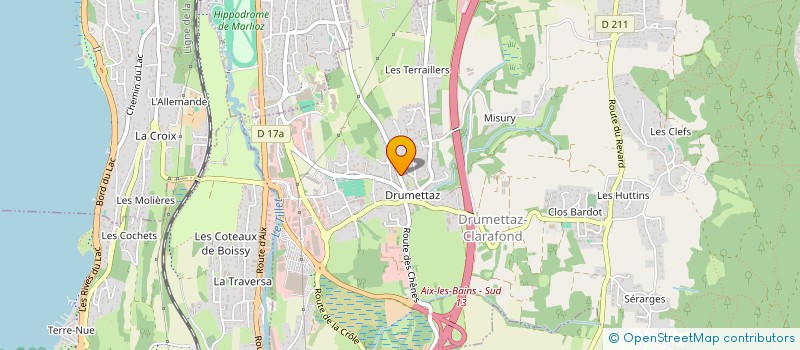 localisation de l'entreprise MADAME CATHERINE LAPART  DRUMETTAZ-CLARAFOND