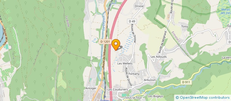 localisation de l'entreprise MADAME CATHERINE LAPRAZ  GRESY-SUR-AIX