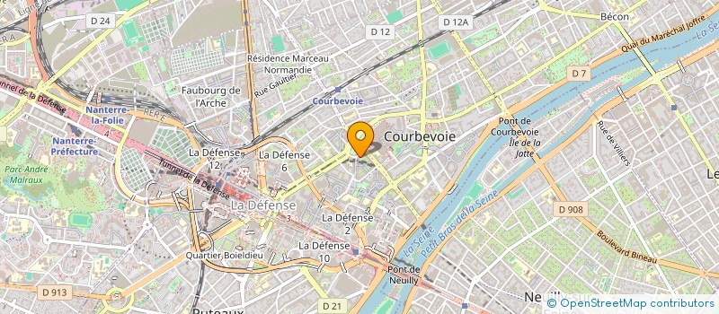 localisation de l'entreprise MADAME CATHERINE LARREY à COURBEVOIE