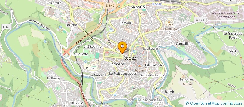 localisation de l'entreprise MADAME CATHERINE LAUDOU  RODEZ