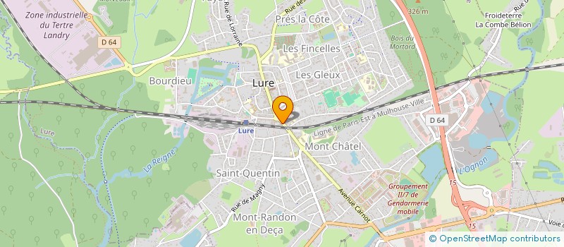 localisation de l'entreprise MADAME CATHERINE LAURENCY  LURE