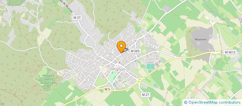 localisation de l'entreprise MADAME CATHERINE LAURENS  PIGNAN