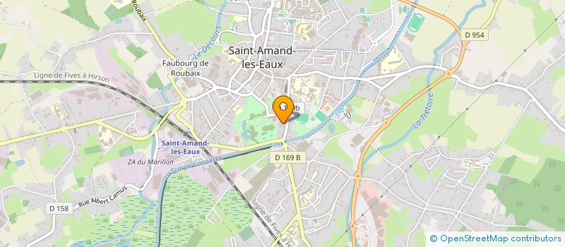 localisation de l'entreprise MADAME CATHERINE LAURENT à SAINT-AMAND-LES-EAUX