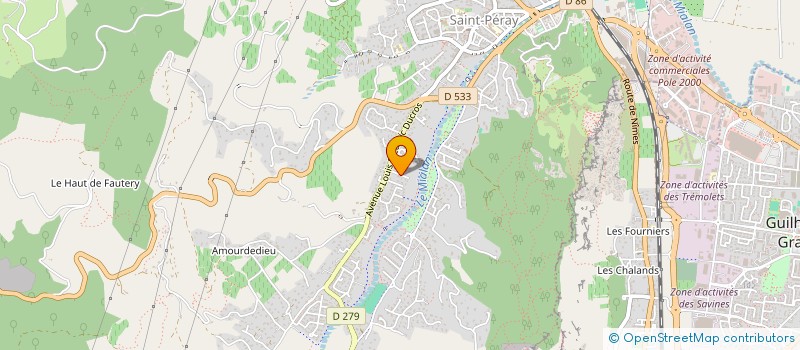 localisation de l'entreprise MADAME CATHERINE LAURENT  CORNAS