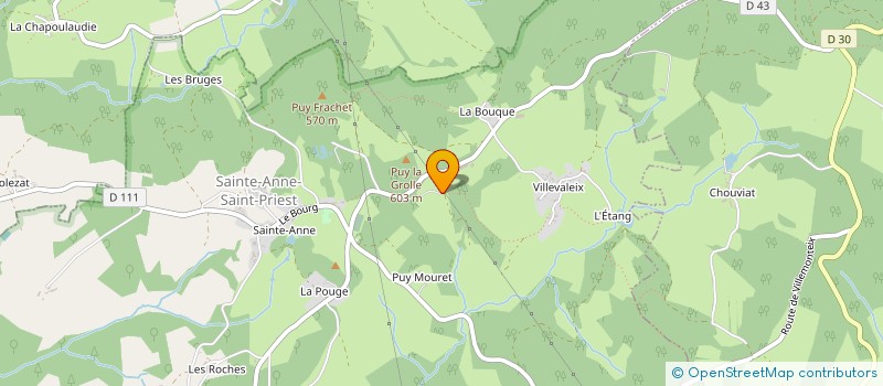 localisation de l'entreprise MADAME CATHERINE LAURENT  SAINTE-ANNE-SAINT-PRIEST