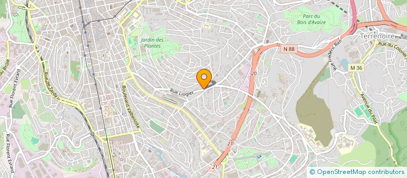 localisation de l'entreprise MADAME CATHERINE LAURENT  SAINT-ETIENNE