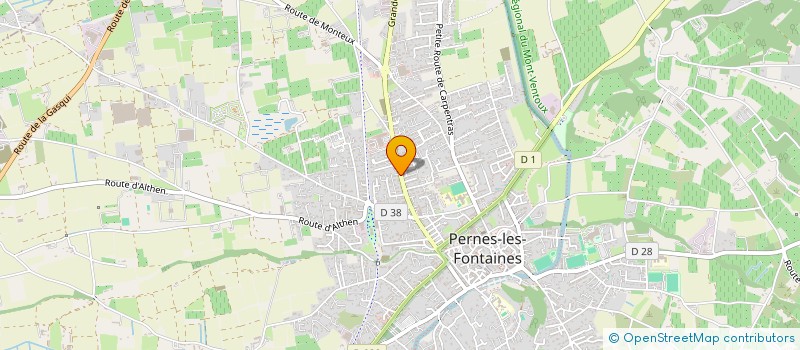 localisation de l'entreprise MADAME CATHERINE LAURENT-TOUSSAINT  PERNES-LES-FONTAINES