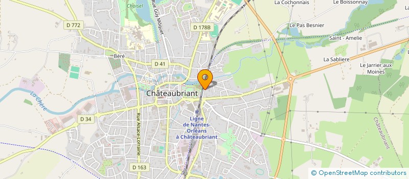 localisation de l'entreprise MADAME CATHERINE LE BEON  CHATEAUBRIANT