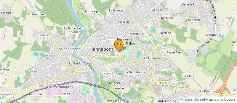 localisation de l'entreprise MADAME CATHERINE LE BORGNE  HENNEBONT