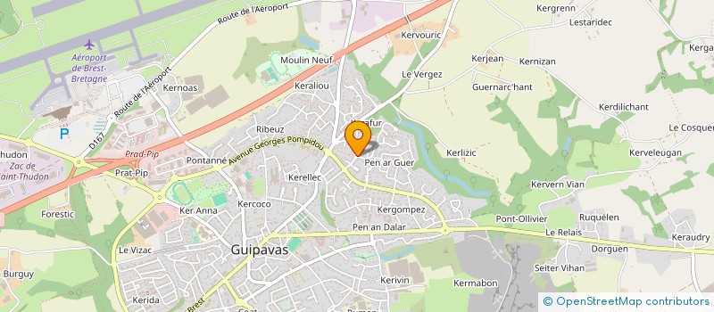 localisation de l'entreprise MADAME CATHERINE LE BRIS  GUIPAVAS