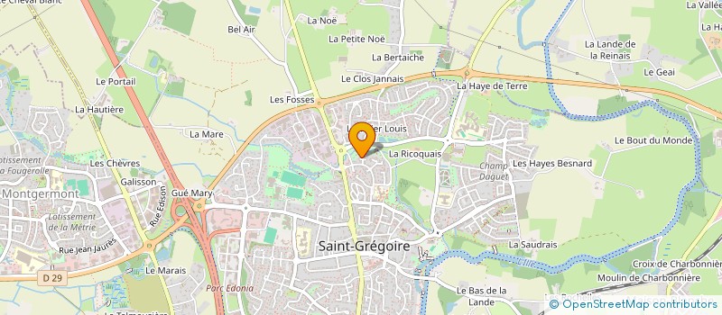 localisation de l'entreprise MADAME CATHERINE LE CHANU  SAINT-GREGOIRE