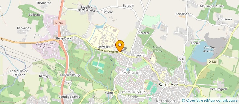 localisation de l'entreprise MADAME CATHERINE LE GALL  SAINT-AVE