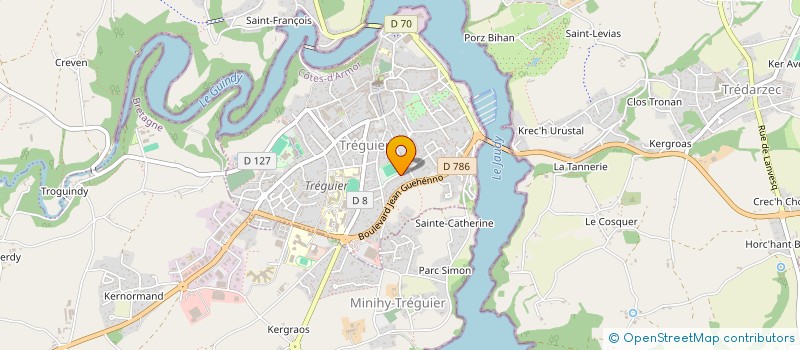 localisation de l'entreprise MADAME CATHERINE LE GRAND  TREGUIER