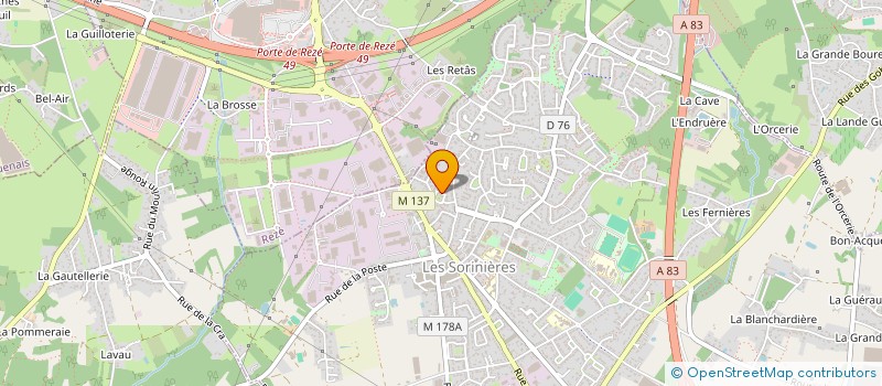 localisation de l'entreprise MADAME CATHERINE LE HEN à LES SORINIERES