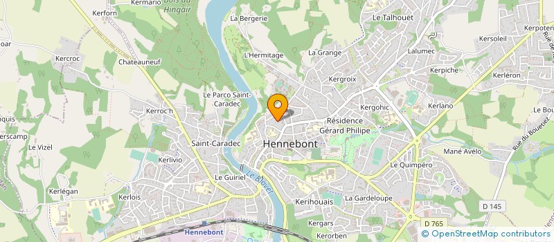 localisation de l'entreprise MADAME CATHERINE LE NAOUR  HENNEBONT