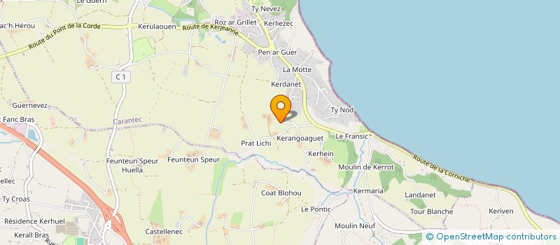 localisation de l'entreprise MADAME CATHERINE LE NEN  CARANTEC