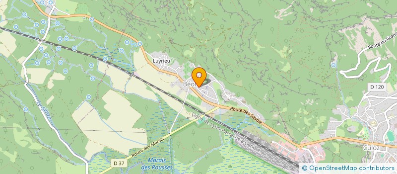 localisation de l'entreprise MADAME CATHERINE LE POTIER  CULOZ-BEON