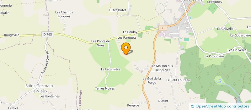 localisation de l'entreprise MADAME CATHERINE LEBAUDY à COURTOMER