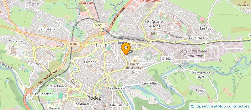 localisation de l'entreprise MADAME CATHERINE LEBLANC à RODEZ
