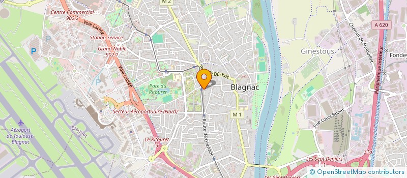 localisation de l'entreprise MADAME CATHERINE LEBOUAR  BLAGNAC