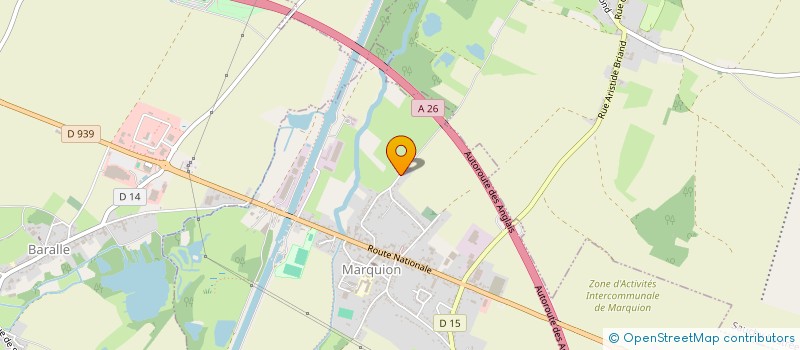 localisation de l'entreprise MADAME CATHERINE LECHEVIN  MARQUION