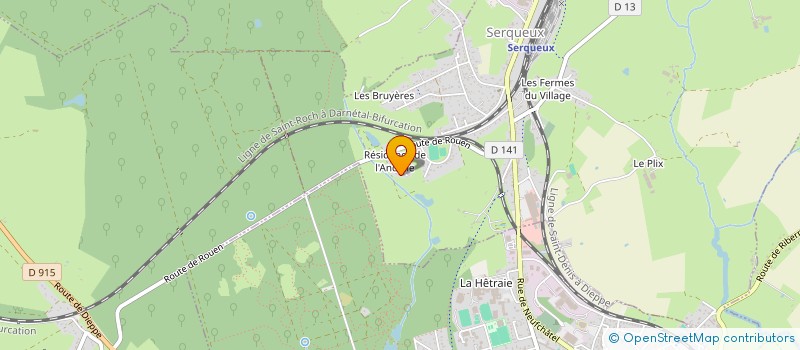 localisation de l'entreprise MADAME CATHERINE LECLERC  SERQUEUX