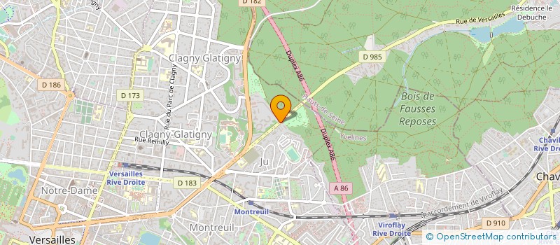 localisation de l'entreprise MADAME CATHERINE LECLERC  VERSAILLES