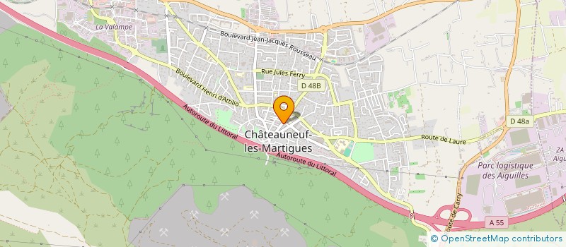 localisation de l'entreprise MADAME CATHERINE LECRON  CHATEAUNEUF-LES-MARTIGUES