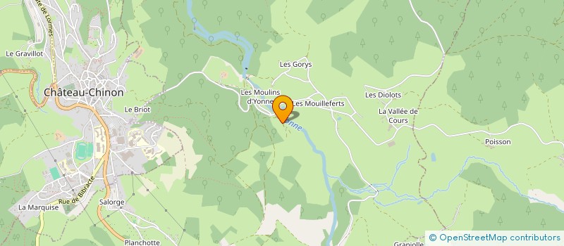localisation de l'entreprise MADAME CATHERINE LECUYER à CHATEAU-CHINON (CAMPAGNE)