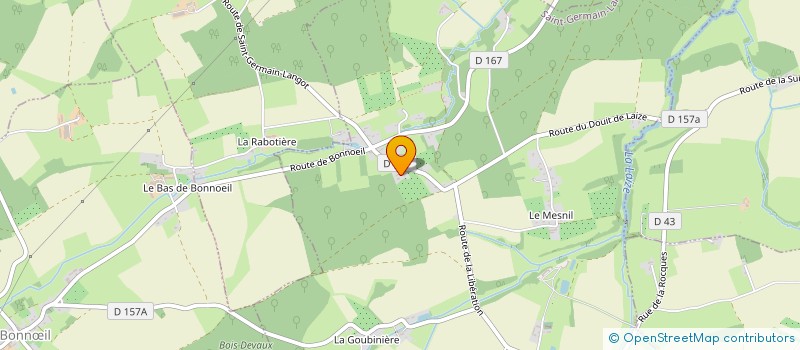 localisation de l'entreprise MADAME CATHERINE LEDARD  SAINT-GERMAIN-LANGOT