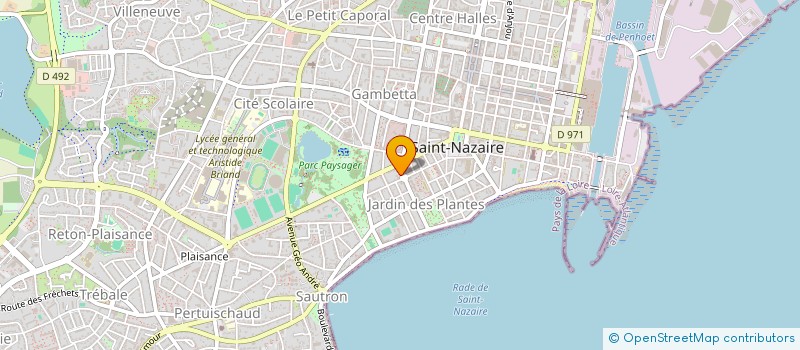 localisation de l'entreprise MADAME CATHERINE LEDOUX  SAINT-NAZAIRE